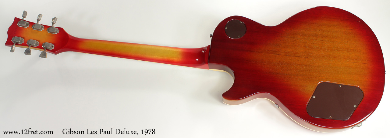 Gibson Les Paul Deluxe Sunburst 1978 full rear view