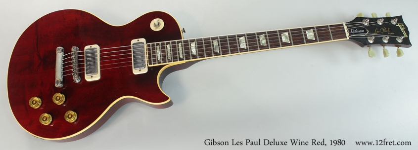 Gibson Les Paul Deluxe Wine Red, 1980 Full Front View