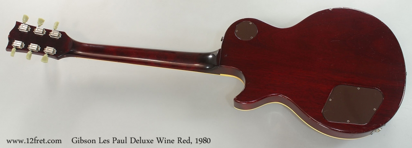 Gibson Les Paul Deluxe Wine Red, 1980 Full Rear View