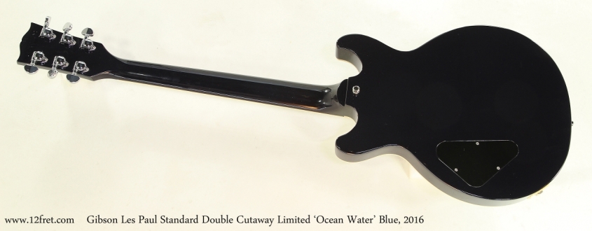 Gibson Les Paul Standard Double Cutaway Limited 'Ocean Water' Blue, 2016  Full Rear View