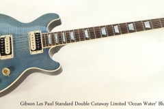 Gibson Les Paul Standard Double Cutaway Limited 'Ocean Water' Blue, 2016  Full Front View