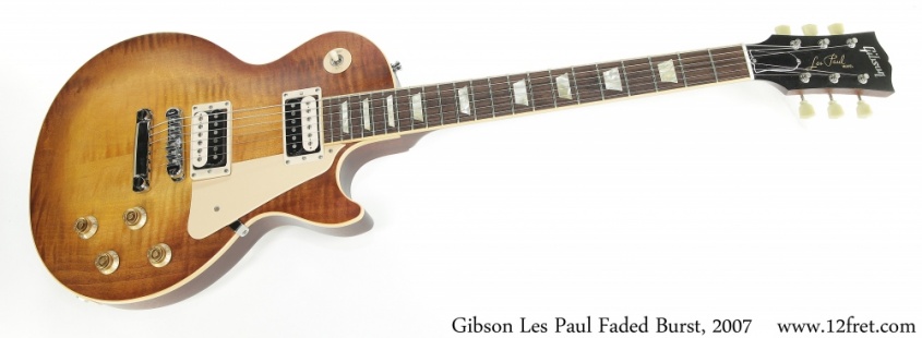 Gibson Les Paul Faded Burst, 2007 Full Front View