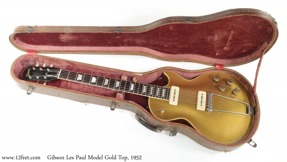 Gibson Les Paul Model Gold Top, 1952 Case Open View