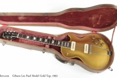 Gibson Les Paul Model Gold Top, 1952 Case Open View