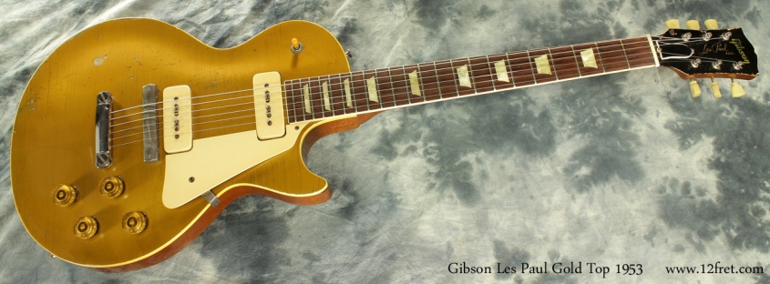 Gibson Les Paul Gold Top 1953 full front view