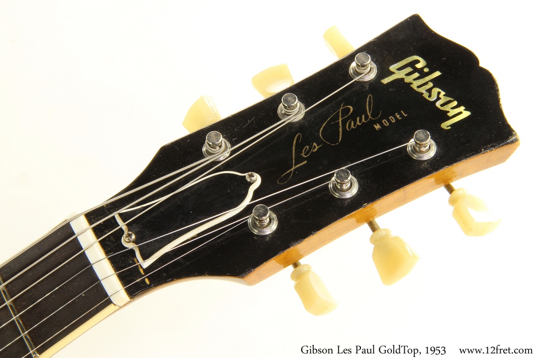 Gibson Les Paul GoldTop, 1953 Head Front View