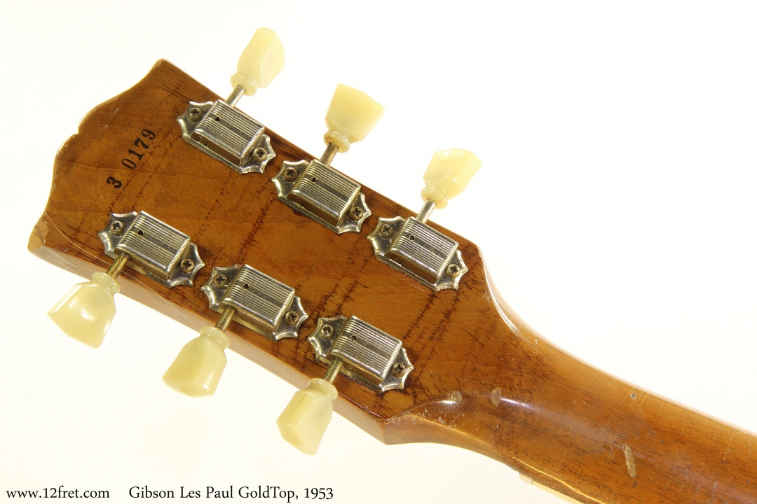Gibson Les Paul GoldTop, 1953 Head Rear View