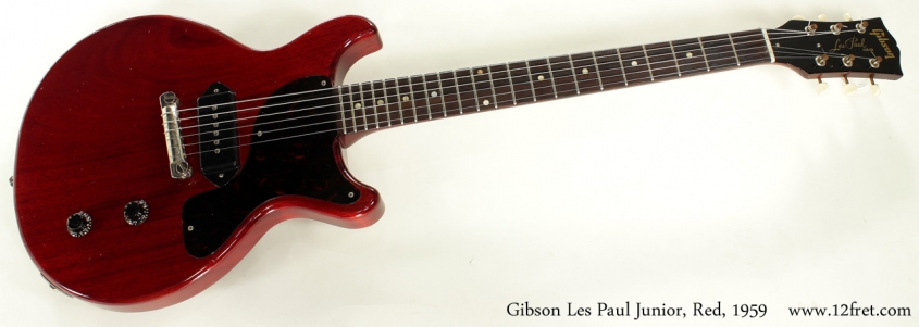 Gibson Les Paul Junior Cherry Red 1959 full front view