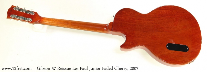 Gibson 57 Reissue Les Paul Junior Faded Cherry, 2007 Full Rear View