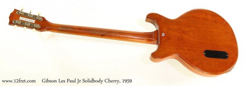 Gibson Les Paul Jr Solidbody Cherry, 1959 Full Rear View