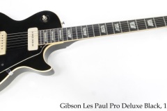 Gibson Les Paul Pro Deluxe Black, 1978 Full Front View