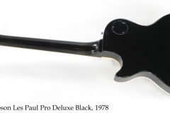 Gibson Les Paul Pro Deluxe Black, 1978 Full Rear View