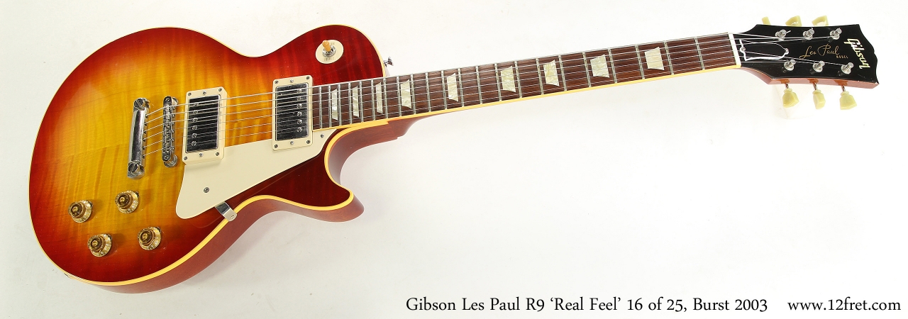 Gibson Les Paul R9 'Real Feel' 16 of 25, Burst 2003    Full Front View