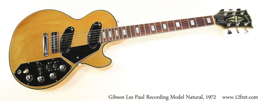 Gibson Les Paul Recording Model Natural, 1972 Full Front View