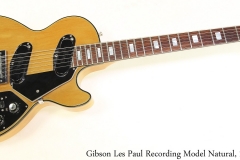 Gibson Les Paul Recording Model Natural, 1972 Full Front View