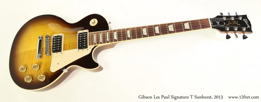 Gibson Les Paul Signature T Sunburst, 2013 Full Front View