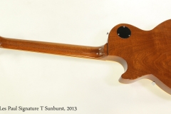 Gibson Les Paul Signature T Sunburst, 2013 Full Rear View