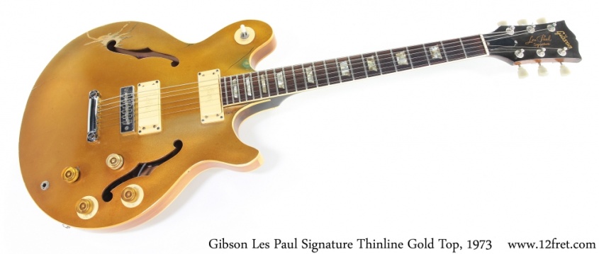 Gibson Les Paul Signature Thinline Gold Top, 1973 Full Front View