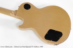 Gibson Les Paul Special TV Yellow, 1958 Back View