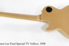 Gibson Les Paul Special TV Yellow, 1958 Full Rear View