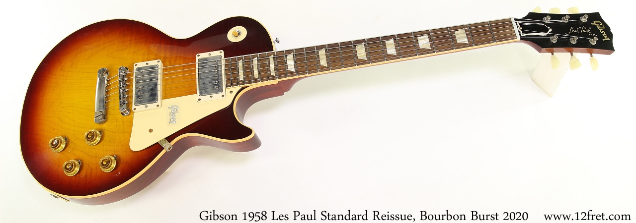 Gibson 1958 Les Paul Standard Reissue, Bourbon Burst | www.12fret.com