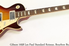 Gibson 1958 Les Paul Standard Reissue, Bourbon Burst 2020 Full Front View