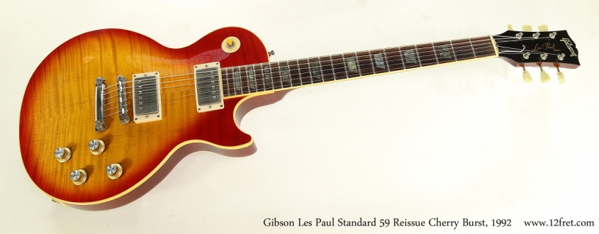 Gibson Les Paul Standard 59 Reissue Cherry Burst, 1992  Full Front View