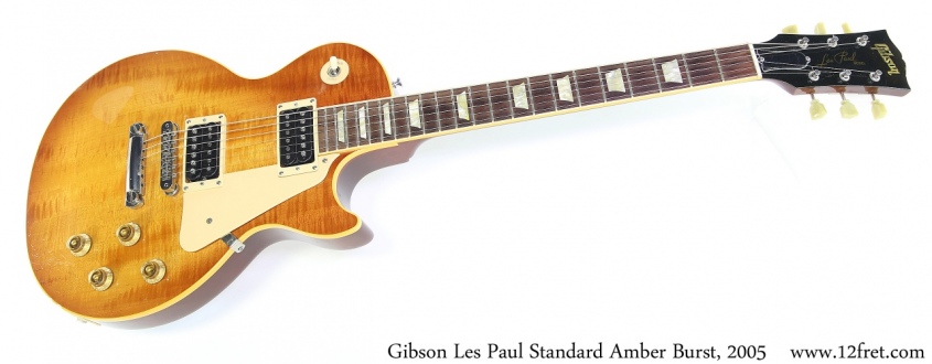 Gibson Les Paul Standard Amber Burst, 2005 Full Front View