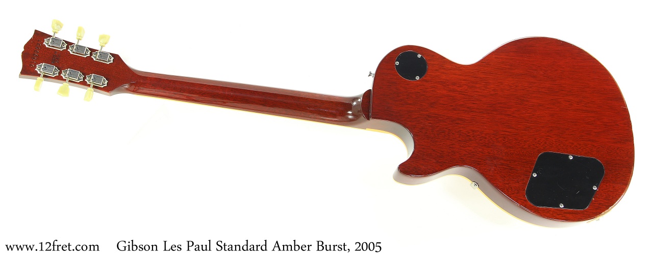 Gibson Les Paul Standard Amber Burst, 2005 Full Rear View