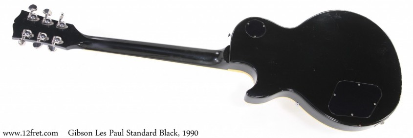 Gibson Les Paul Standard Black, 1990 Full Rear View