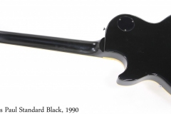 Gibson Les Paul Standard Black, 1990 Full Rear View