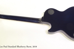 Gibson Les Paul Standard Blueberry Burst, 2019  Full Rear View