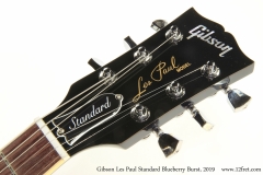 Gibson Les Paul Standard Blueberry Burst, 2019  Head Front View