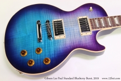 Gibson Les Paul Standard Blueberry Burst, 2019  Top View