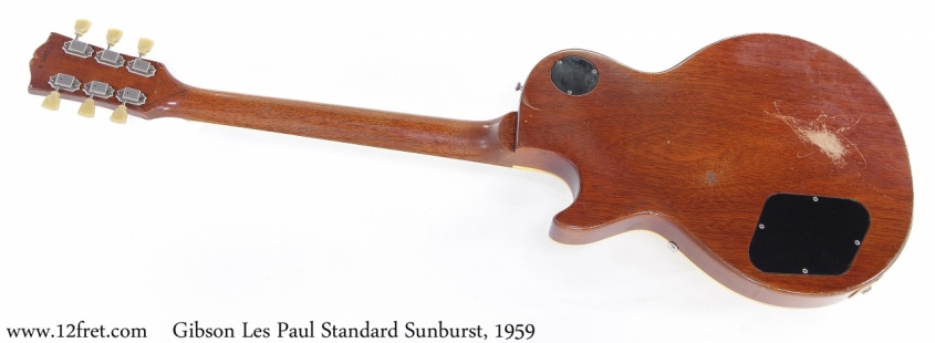 Gibson Les Paul Standard Sunburst, 1959 Full Rear View