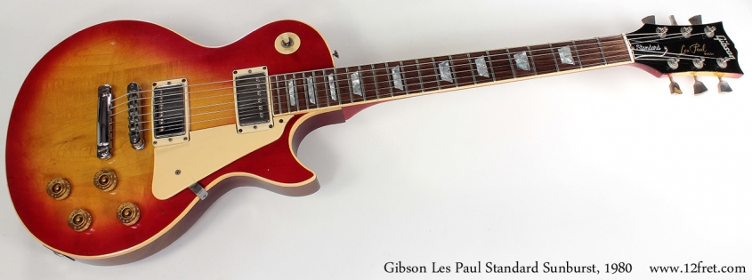 Gibson Les Paul Standard Sunburst 1980 full front view