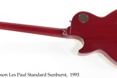 Gibson Les Paul Standard Sunburst,  1993 Full Rear View