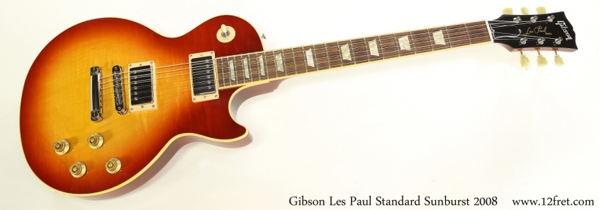 Gibson Les Paul Standard Sunburst 2008   Full Front View