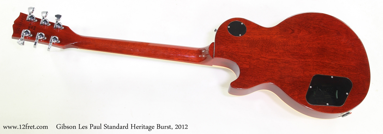 Gibson Les Paul Standard Heritage Burst, 2012   Full Rear VIew