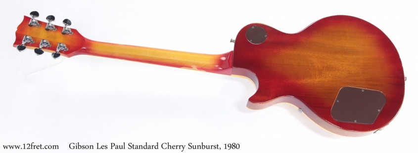 Gibson Les Paul Standard Cherry Sunburst, 1980 Full Rear View