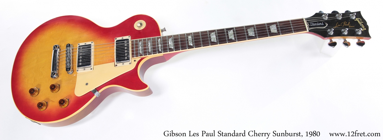 Gibson Les Paul Standard Cherry Sunburst, 1980 Full Front View