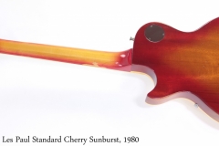 Gibson Les Paul Standard Cherry Sunburst, 1980 Full Rear View