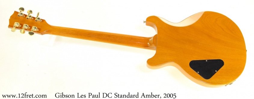 Gibson Les Paul DC Standard Amber, 2005 Full Rear View
