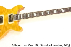 Gibson Les Paul DC Standard Amber, 2005 Full Front View