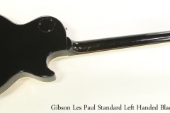 Gibson Les Paul Standard Left Handed Black, 1986  Full Rear View