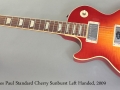 Gibson Les Paul Standard Cherry Sunburst Left Handed 2009 full front view