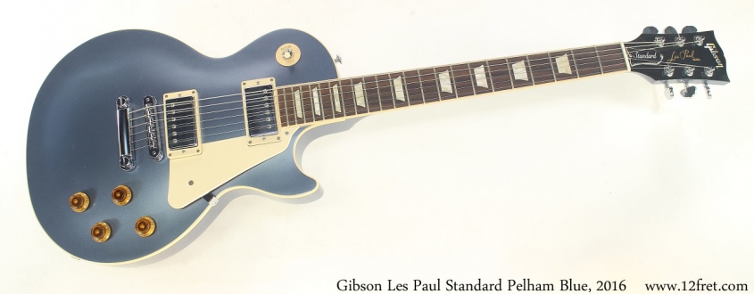 Gibson Les Paul Standard Pelham Blue, 2016 Full Front View