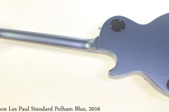 Gibson Les Paul Standard Pelham Blue, 2016 Full Rear View