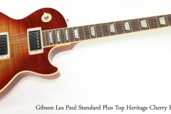 Gibson Les Paul Standard Plus Top Heritage Cherry Burst, 2007   Full Front VIew