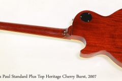 Gibson Les Paul Standard Plus Top Heritage Cherry Burst, 2007   Full Rear View